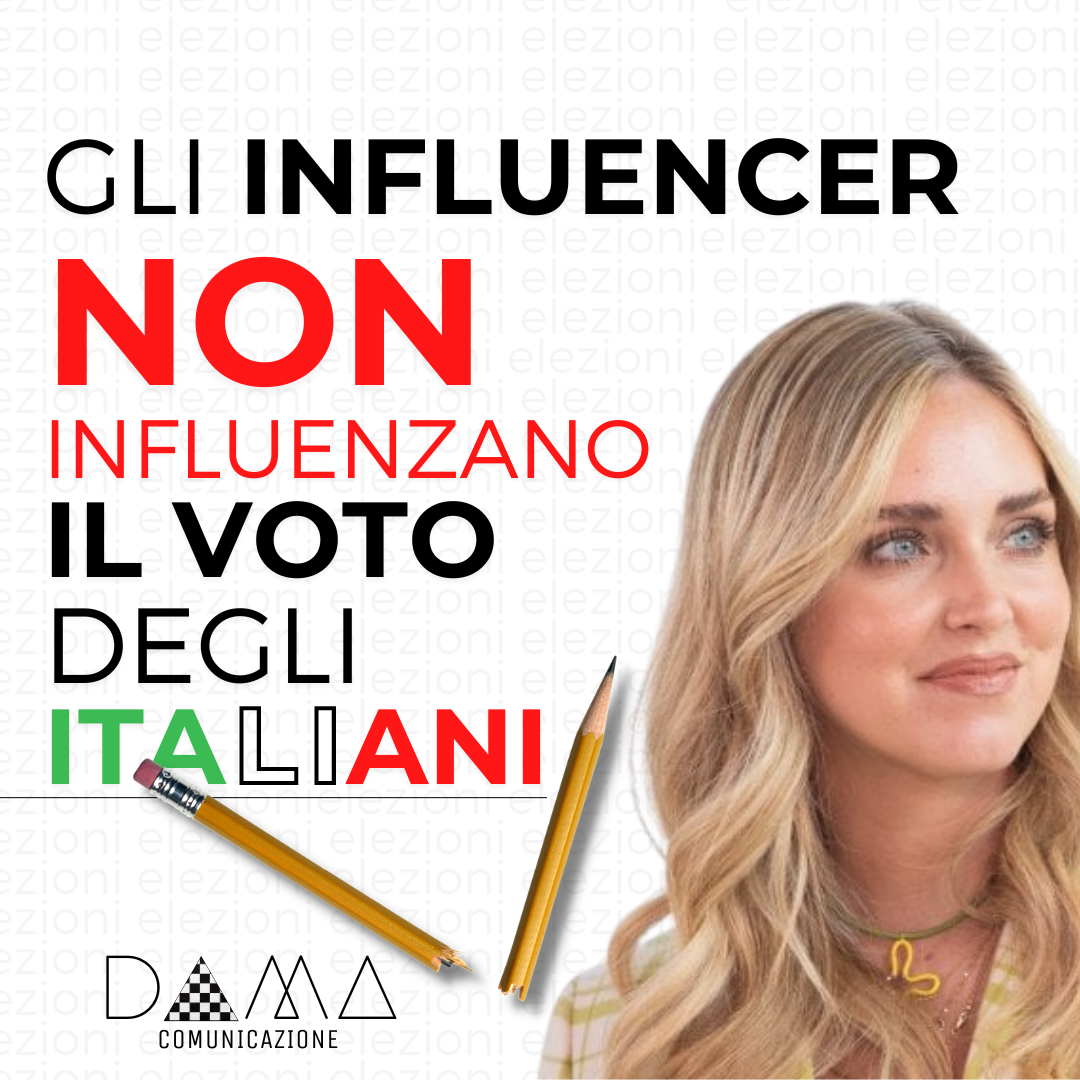 Influencer post DAMA Chiara Ferragni